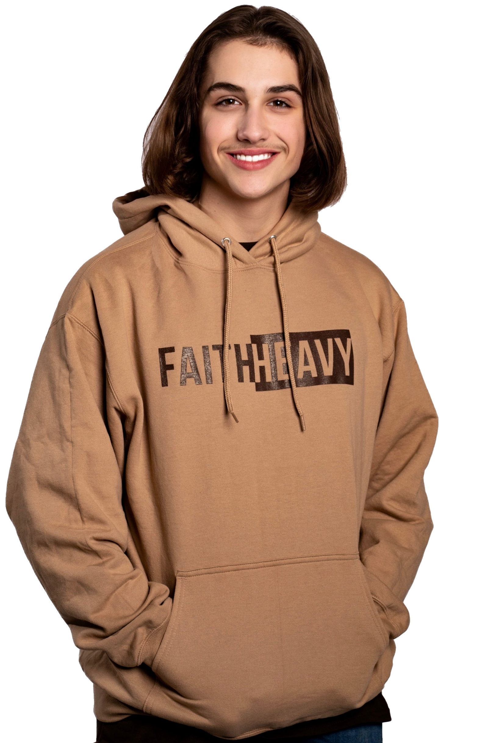 Faith Heavy Hoodie- Sand