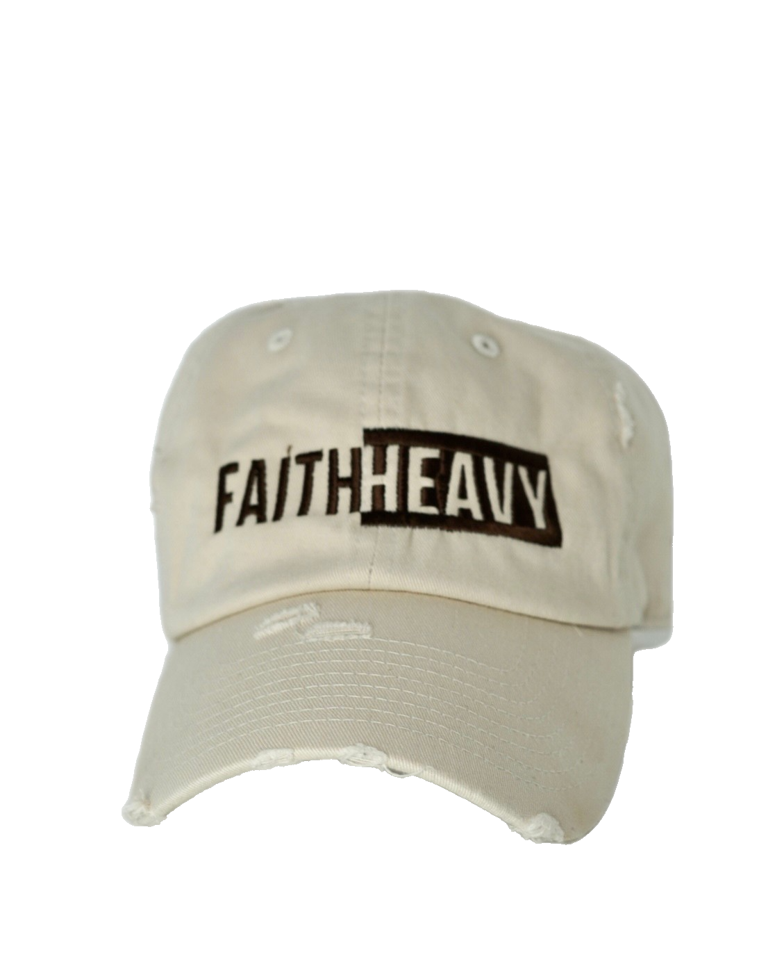 Distressed "Faith Heavy" Hat