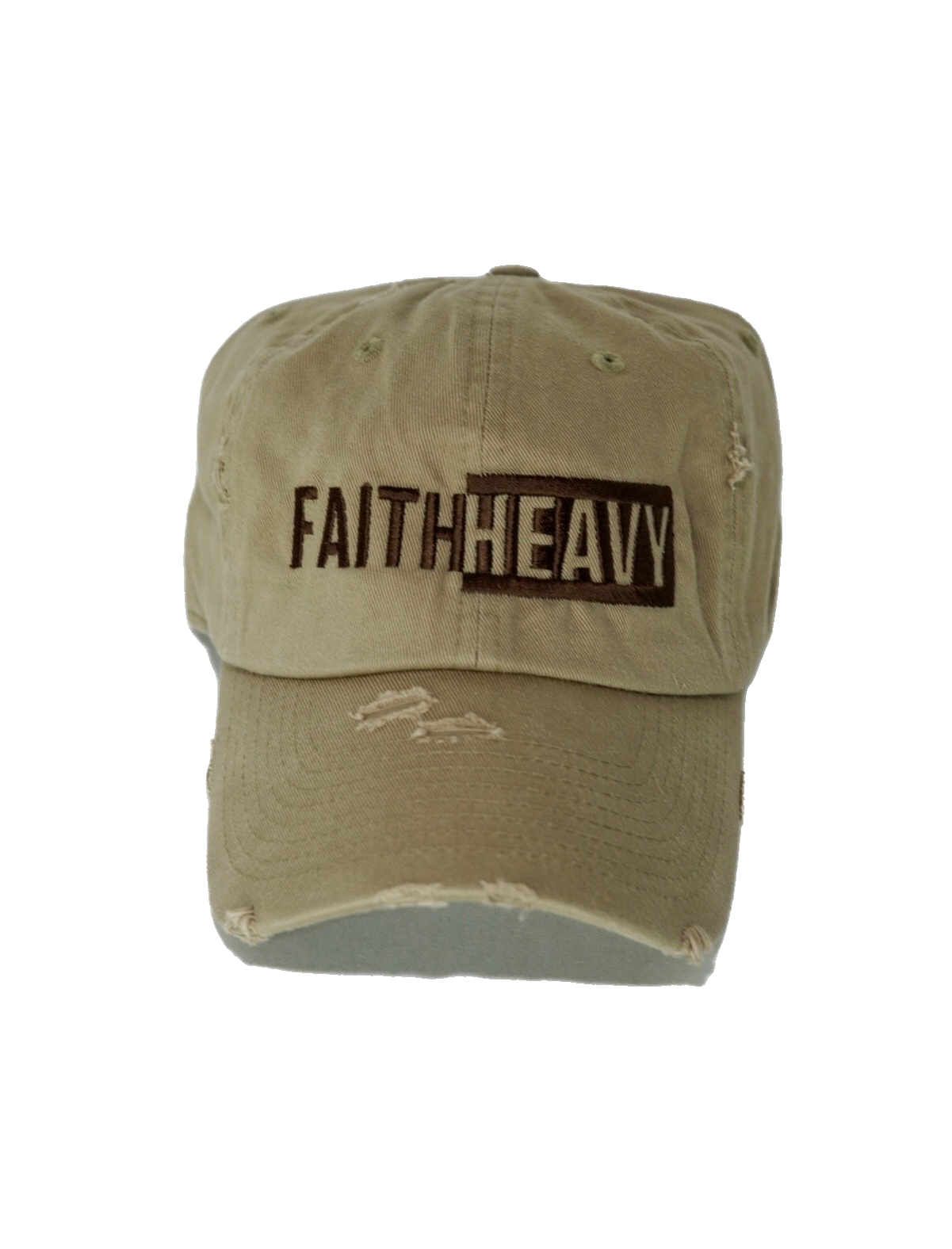 Distressed "Faith Heavy" Hat