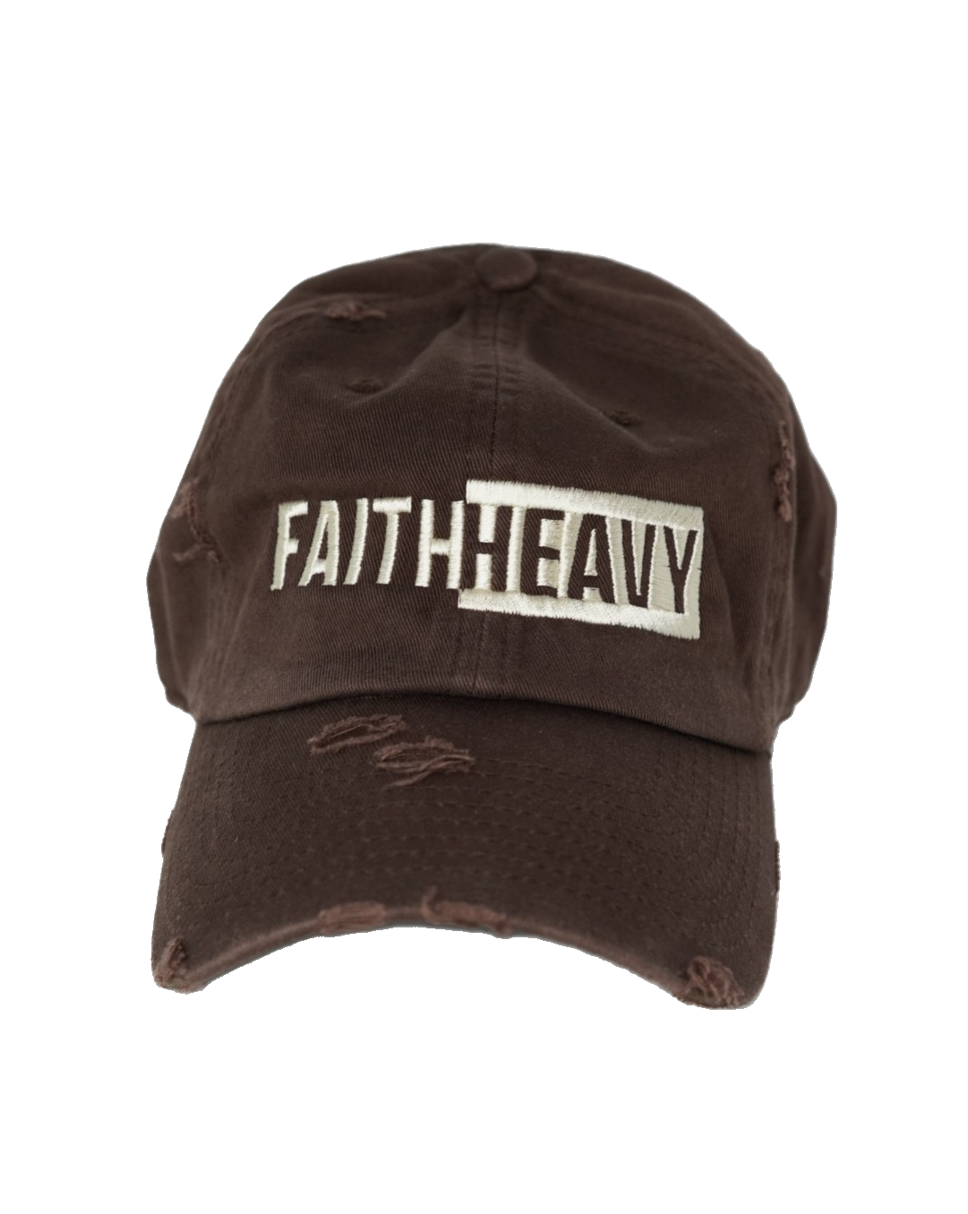 Distressed "Faith Heavy" Hat